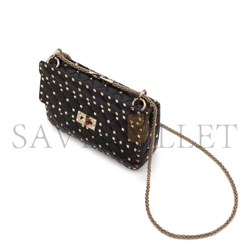 Va1e*ntin0 garavani rockstud spike medium shoulder bag (23*16*10cm)